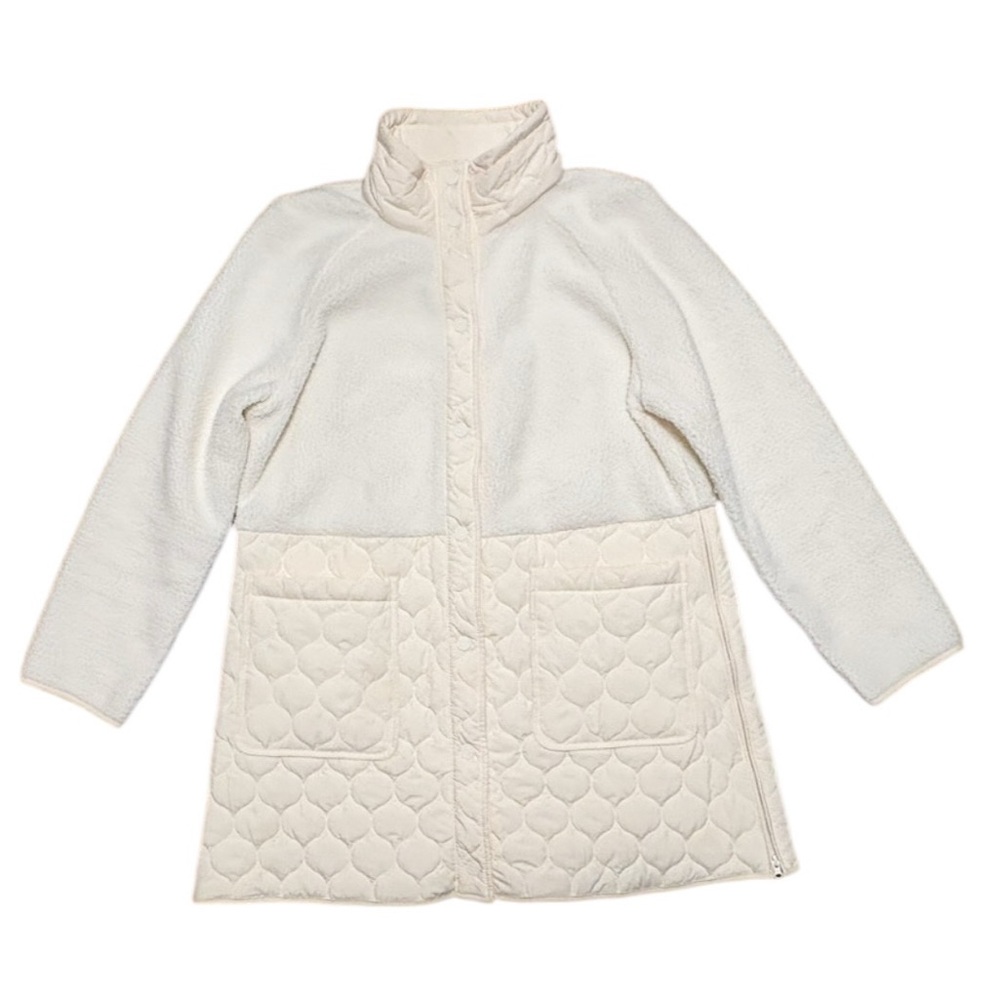 Talbots Cozy Sherpa Quilted Jacket - Picture 3 of 12